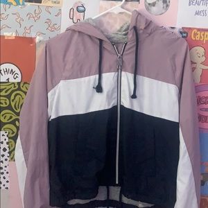 Purple Hollister Windbreaker.